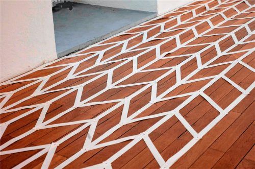 „Vermessung Rosenheim“, fünfteilige Arbeit von Dörte Behn. Foto Jacobi