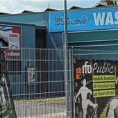 Aus Autowaschanlage wird Lagerhalle mit Freilagerflächen