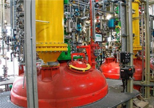 Blick in die PVC-Produktion am Standort Burghausen. Foto rea