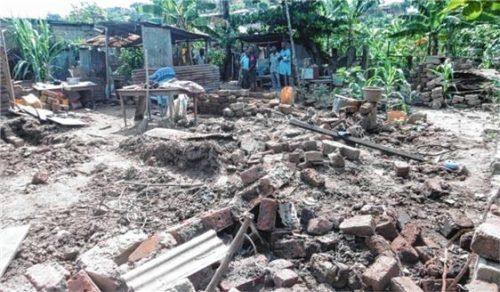 Das Unwetter hatte in Boma massive Schäden angerichtet.