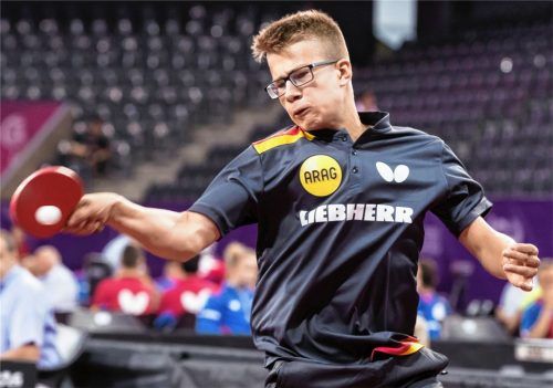 Der 14-Jährige Mike Hollo aus Kolbermoor rechtfertigte seine Nominierung mit zwei 3:0-Erfolgen. Fotos  Steinbrenner