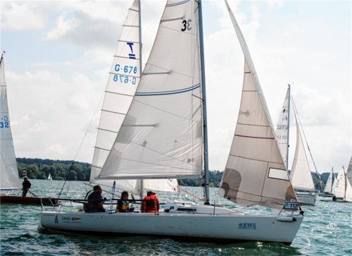 Der dritte Lauf zur Chiemseemeisterschaft wurde vor Seebruck ausgetragen.Foto Niessen