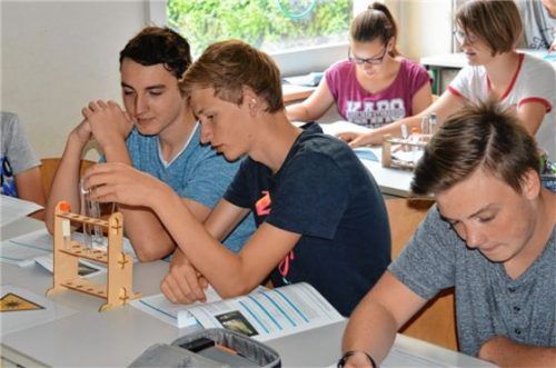 Der Nanotechnologie auf der Spur: Neuntklässler des Karolinen-GymnasiumsFoto re