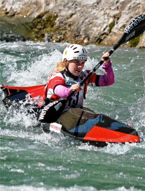 Die 18-jährige Maria Weber vom Kajak-Klub Rosenheim fuhr auf den zweiten Platz.