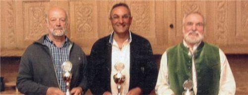 Die Pokalsieger von links: Thomas Zaißerer, Christian Springer und Peter Bechtler.