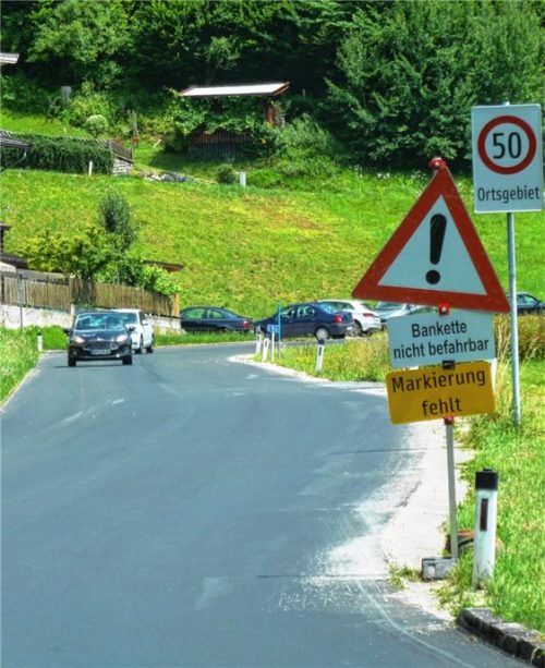 Die Sanierung der B175 südlich von Sachrang auf Tiroler Gebiet ist abgeschlossen. Foto aez