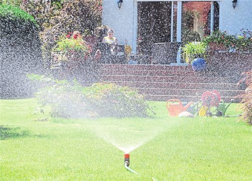 Gutes Wassermanagement: Durch automatisiertes Sprengen kann wertvolles Nass gespart werden. Fotos dpa