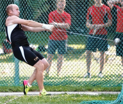 Johannes Bichler aus Lauterbach wurde deutscher Meister im Hammerwurf.Foto Stuffer