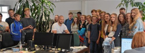 Kiefersfeldener Schüler besuchen OVB-Medienhaus