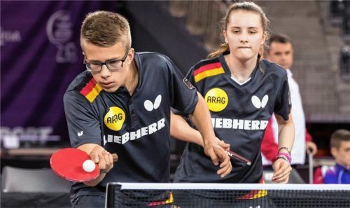 Mike Hollo und Sophia Klee schieden im Mixed-Viertelfinale der EM aus.Foto Steinbrenner