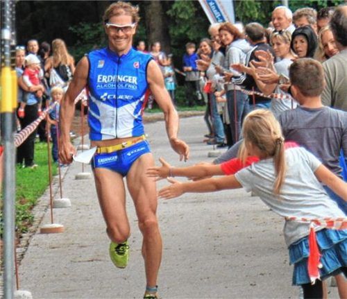 Überraschungsstarter in Rabenden: Der mehrfache Welt- und Europameister über die Ironman-70.3-Distanz, Michael Raelert. Foto  sts