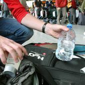 Sammlung am Flughafen