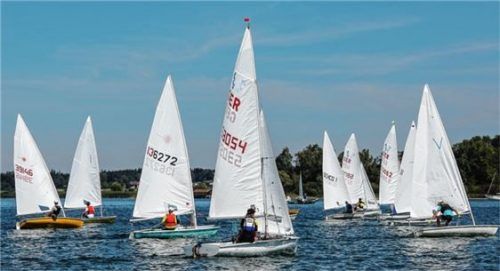 Beim Chiemsee-Jugendpokal wurden neun Wettfahrten gesegelt.Foto Niessen