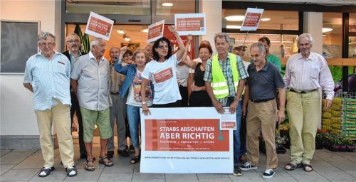 Demonstranten fordern: Strabs richtig abschaffen