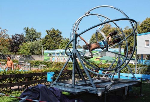 Dreidimensional in der Luft unterwegs: Der Aerotrim funktioniert nur mit dem eigenen Gewicht. Fotos Fleindl