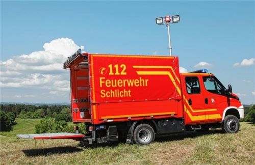 „Florian Schlicht 55/1“ ist der neue und vielseitige Einsatzwagen der Schlichter Feuerwehr. Am kommenden Sonntag wird das Fahrzeug bei einem Feldgottesdienst gesegnet. Foto  Zenz