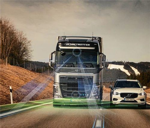 Volvo Dynamic Steering mit Spurhalteassistent ist eine neue Technologie, die den Fahrer unterstützen soll, indem sie die Fahrspurmarkierungen überwacht. Foto Volvo