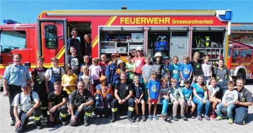„Wasser marsch““ bei der Feuerwehr Großkarolinenfeld