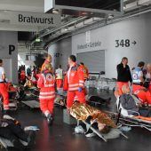 Explosion in der Allianz Arena: Rotes Kreuz übt für den Ernstfall
