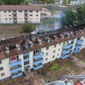 Großbrand im Ankerzentrum
