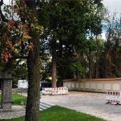 Friedhofsvorplatz nimmt Gestalt an