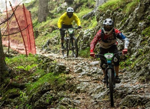 Die zweite Ausgabe der Mountainbike-Serie Enduro One in Aschau im Chiemgau bot für die Teilnehmer durchweg anspruchsvolle Trails.Foto Gilles