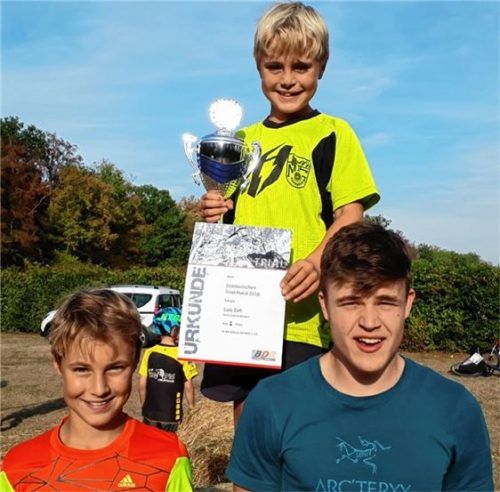 Erfolgreich: Die MTG-Sportler Jonas Zeh, Luis Zeh und Raphael Zehentner (von links).