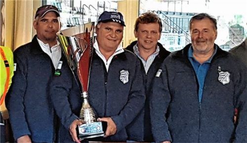 Gesamtsieger ESV Hittenkirchen mit Anton Riedmaier, Sepp Riedmaier, Richard Riedmaier und Hans Baumgartner.