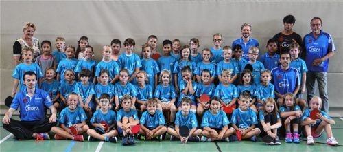 Große Hoffnungen setzt die Tischtennisabteilung in diese neuen Talente, die sich für den schnellen Sport entschieden haben.Foto eg