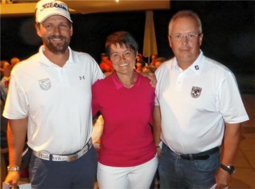 Meister unter sich (von links): Florian Pusch, Inge Höllmüller und Michi Beck.Foto re