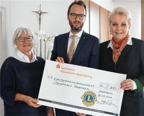 Spendenübergabe ans Frauenhaus