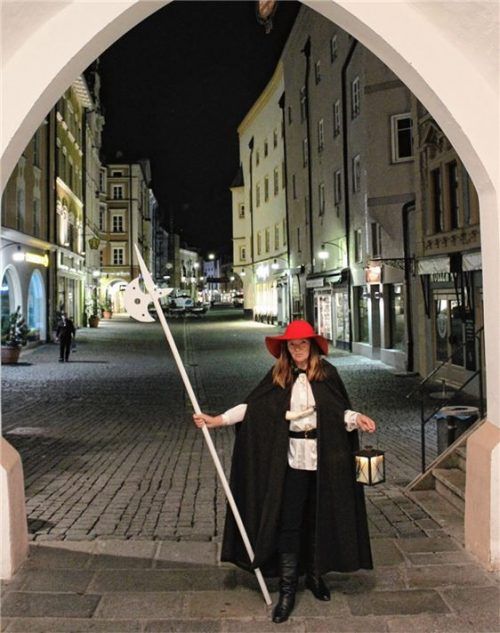 Stadtführerin Rosi Fery im Einsatz. Foto Archiv