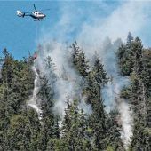 Lagerfeuer in der Nähe entdeckt