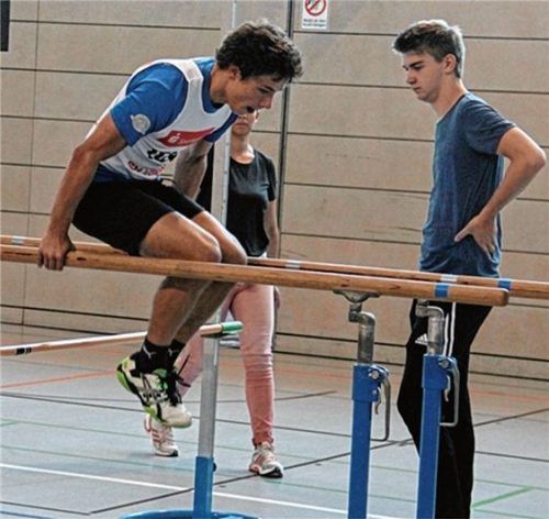 U16-Sieger Mathias Kagleder in Aktion.