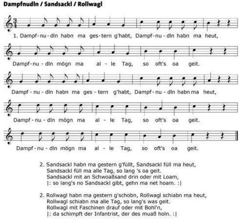 Beliebte Abwandlungen des bekannten Liedes.