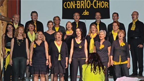 Couragierter Auftritt: Der Con-Brio-Chor sang ein Programm zwischen Gospel, Swing und Pop. Foto Bichlmeyr