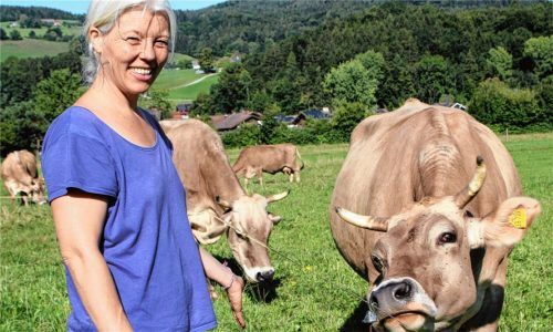 Die Erzieherin und Ergotherapeutin Katja Pape sucht für das Modell „Bauernhof-Kindergarten“ noch interessierte Eltern und Landwirte.Foto  Mergenthal