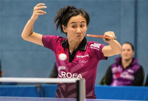Die Kolbermoorer Bundesligaspielerin Jia Liu steht in der Weltrangliste auf Position 33. Foto  Steinbrecher