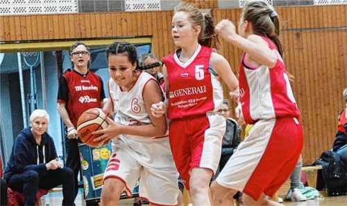 Die U12 und U14 Mädchen freuen sich am Samstag auf zahlreiche Fans in der Gymnasium-Halle. Foto  Hörndl