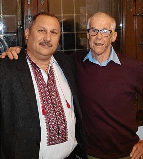 Trafen sich in Freiburg: Ivan Lopid (links), Landrat von Volovec, und Manfred Jäger.Foto Amf