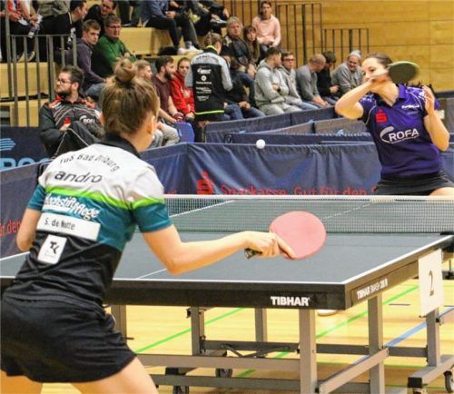 Beim letzten Aufeinandertreffen zog Sabine Winter gegen Sarah de Nutte mit einer Viersatz-Niederlage den Kürzeren.Foto erlich