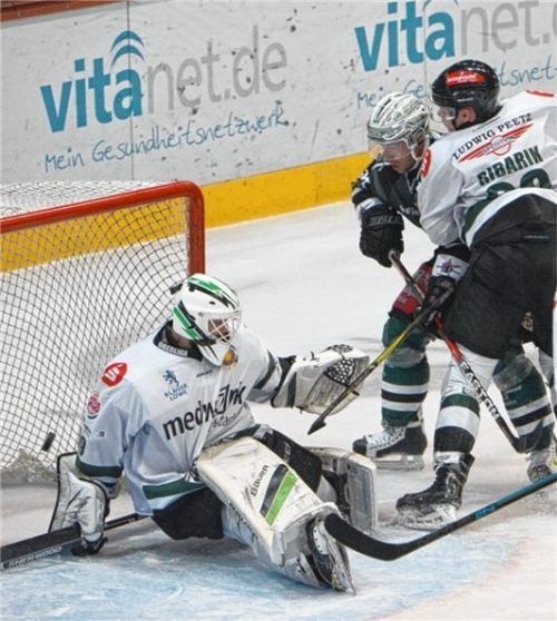 Die 1:0-Führung gegen Höchstadt: Dusan Frosch traf im Nachsetzen. Foto Ruprecht
