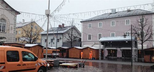 Die Bühne steht heuer erstmals vor dem Rialto. Foto iFleindl