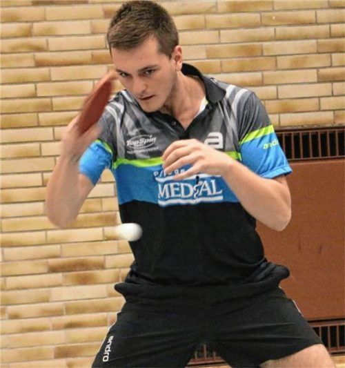 Ferencz Tóth sorgte mit seinem Punkt im ersten Einzel für den zwischenzeitlichen 4:4-Ausgleich. Foto erlich