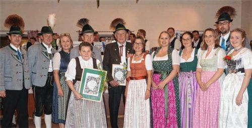 Jubilare: Sie wurden für langjährige Treue zum Verein geehrt.Foto stv