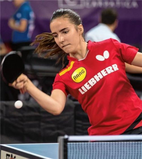 Laura Tiefenbrunner gewann bei den Hungarian Junior Open eine Bronzemedaille im Doppel. Fotos steinbrenner