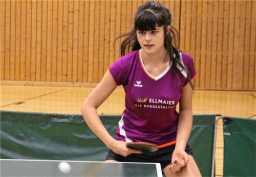 Stefanie Stahn spielte in der ersten Damenmannschaft des TV Feldkirchen mit und punktete im Einzel. Foto erlich