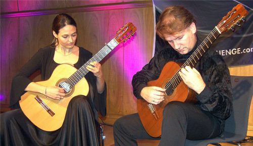 Virtuoses Musiker-Ehepaar im Einklang: Anabel Montesinos und Marco Tamayo. Foto Auer