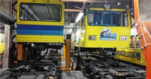 Wird zerlegt: die Zahnradbahn am Wendelstein. Foto  re