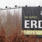 Die Werbetafel kommt weg